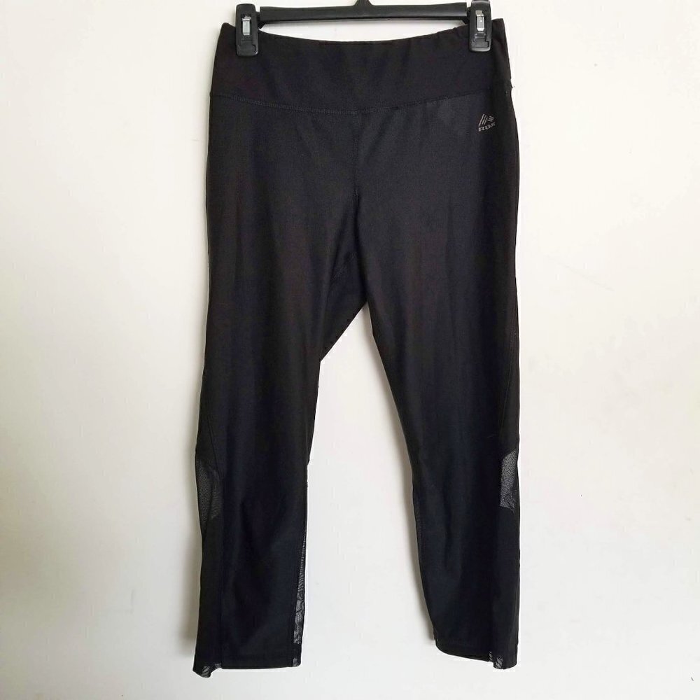 RBX Workout Capri Black Leggings Tights Pants Med